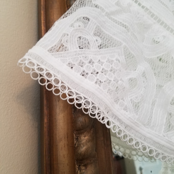 NWT white delicate lace midi dress - Picture 3 of 8